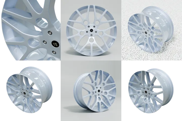 Example: car wheel rim: different views